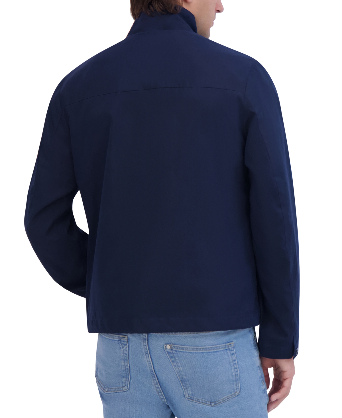 Robert Graham Peached Collar Jacket In Navy