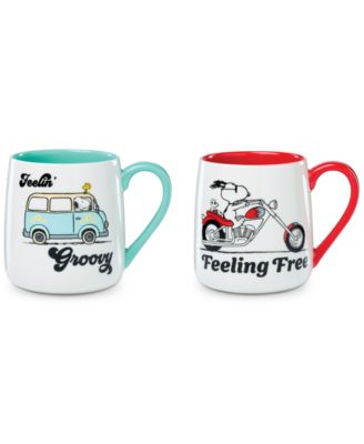 Lenox - Peanuts Feelin' Groovy & Feeling Free Mugs, Set of 2