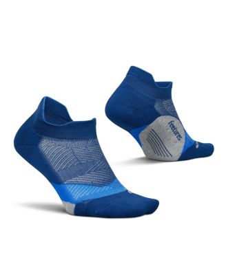 Elite Light Cushion No Show Tab Ankle Socks  -  Sport Sock with Targeted Compression