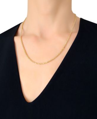 Forza Rope Chain 20" Necklace (2-1/2mm) in 14k Gold