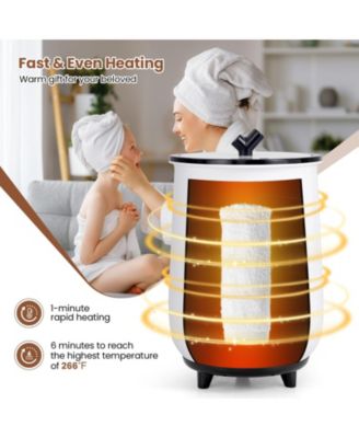 23L Large Luxury Bucket-Style Towel Warmer with Fragrant Disc Holder