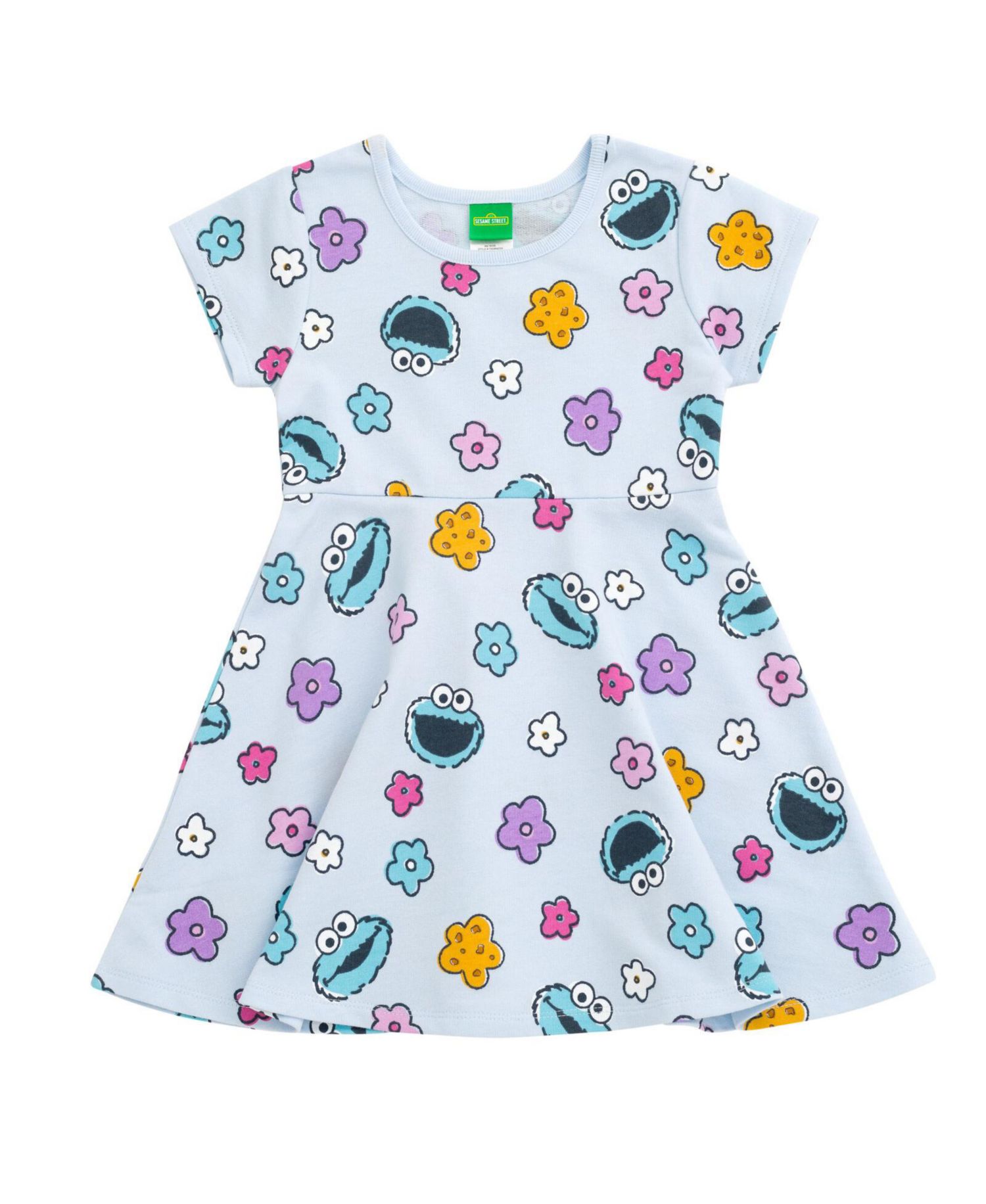 Baby Girls 2-Piece Skater Dress and Scrunchie Set