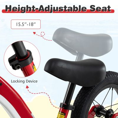 Balance Bike with Adjustable Seat and Rotatable Handlebar Perfect for Toddlers Learning to Ride