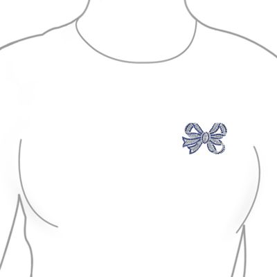 Victorian Style Large Statement Crystal Fashion Bow Brooch Pin Silver Plated