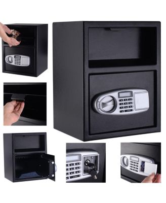 Digital Safe Box Depository Drop Deposit Front Load Cash Vault Lock Home Jewelry