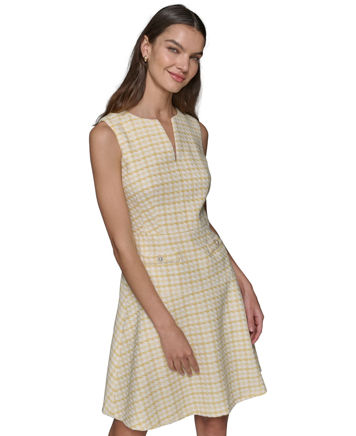 Shop Karl Lagerfeld Women's Boucle Tweed Dress In Frsia Yw,s