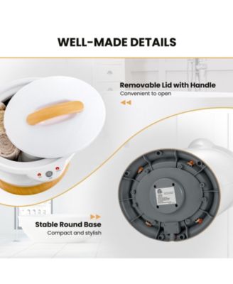 Bathroom Towel Warmer Bucket with Fragrance Holder and Auto Shut