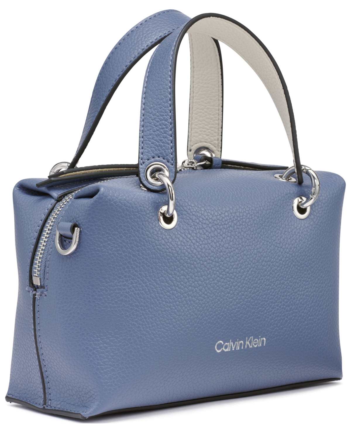 Calvin Klein Cali Small Crossbody Bag In Folkstone Gray,white
