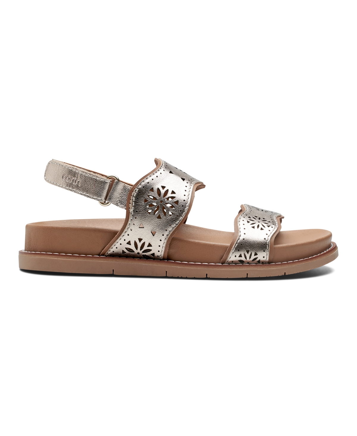 EARTH WOMEN'S FERNE STRAPPY SLINGBACK CASUAL FLAT SANDALS 
