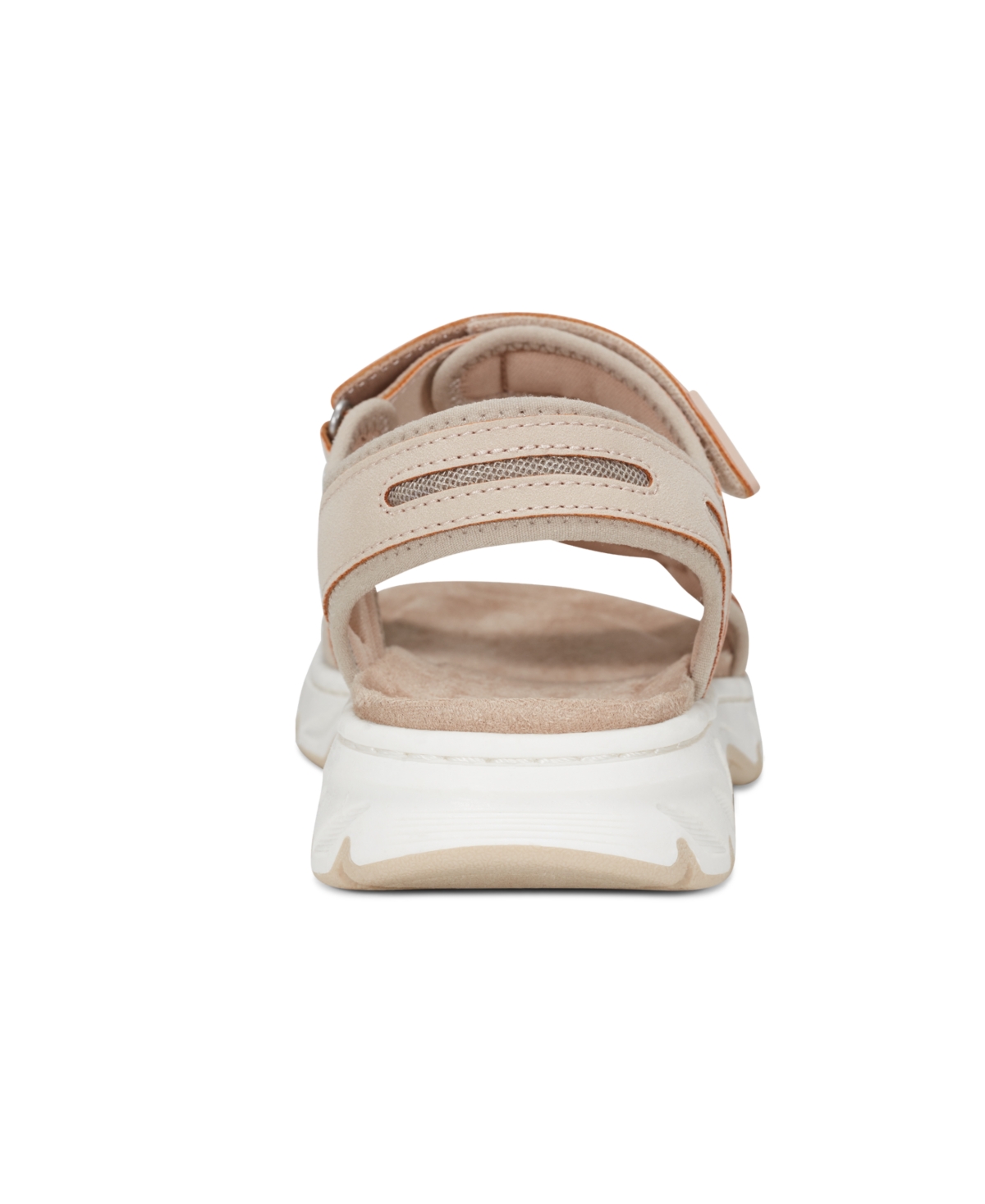 Shop Earth Women's Venny Banded Sporty Flat Sandals In Light Natural,taupe