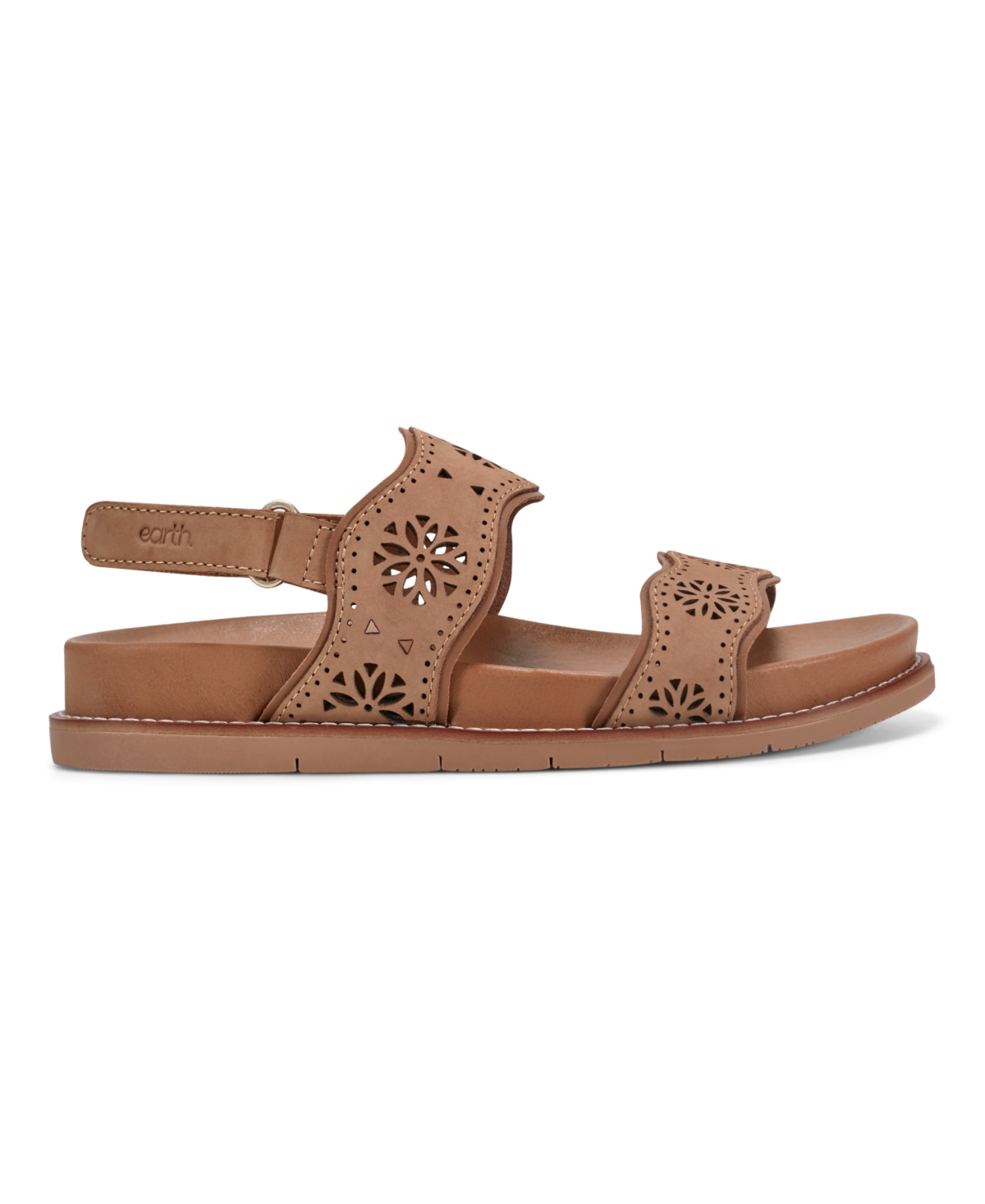 EARTH WOMEN'S FERNE STRAPPY SLINGBACK CASUAL FLAT SANDALS 