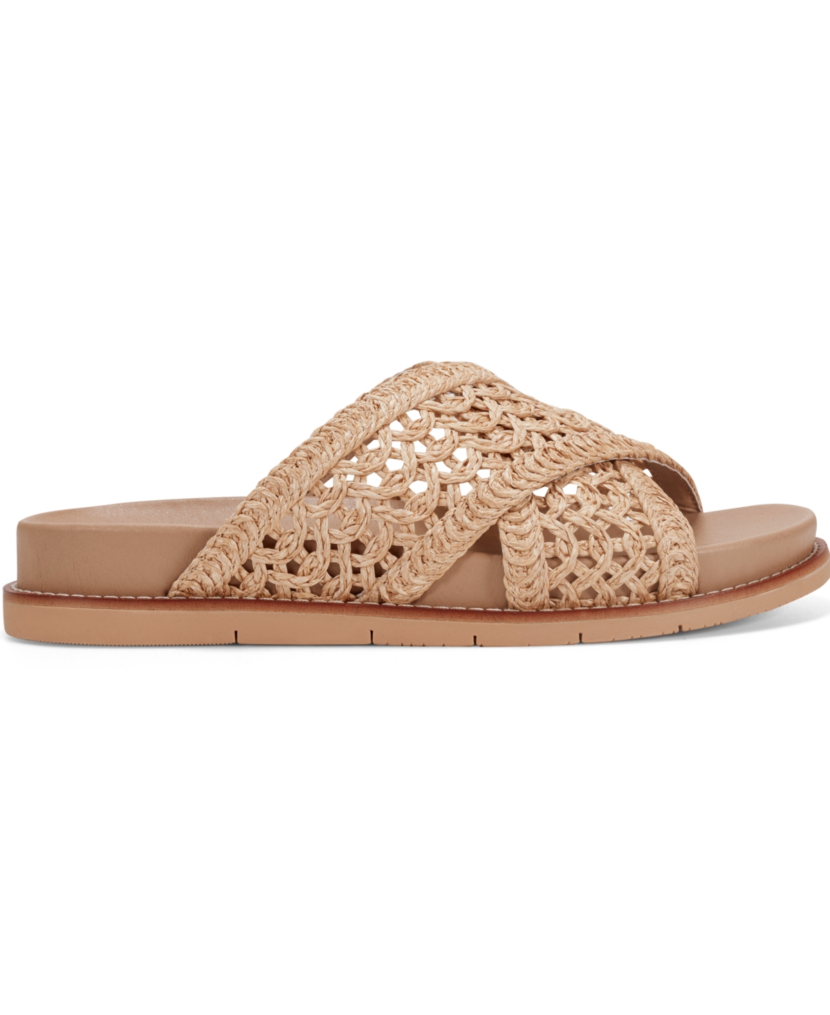 EARTH WOMEN'S FLURRY WOVEN CRISSCROSS FLAT SANDALS 