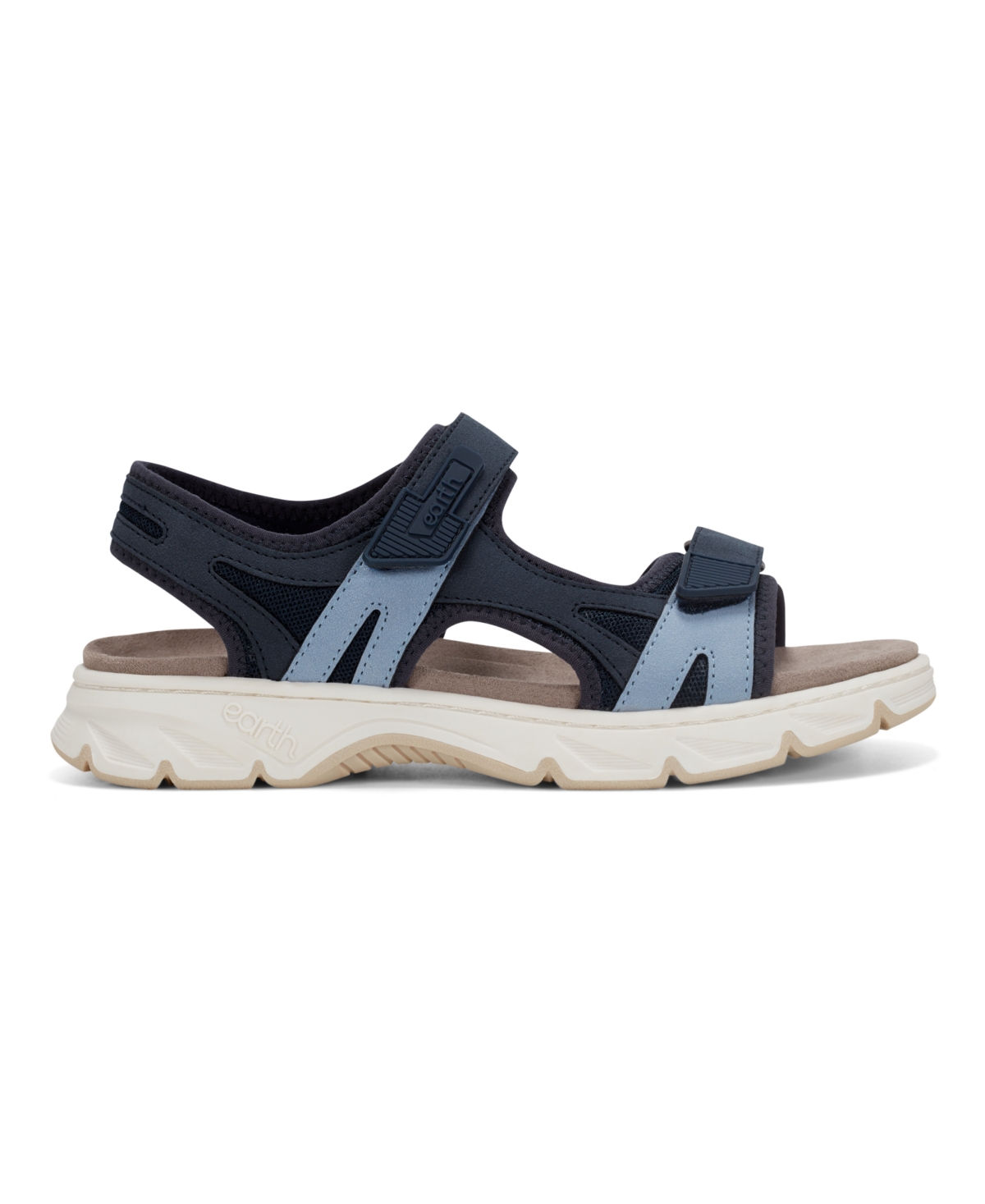 EARTH WOMEN'S VENNY BANDED SPORTY FLAT SANDALS 