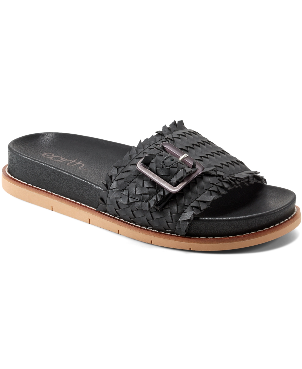 EARTH WOMEN'S FONTANE WOVEN FLAT SANDALS 