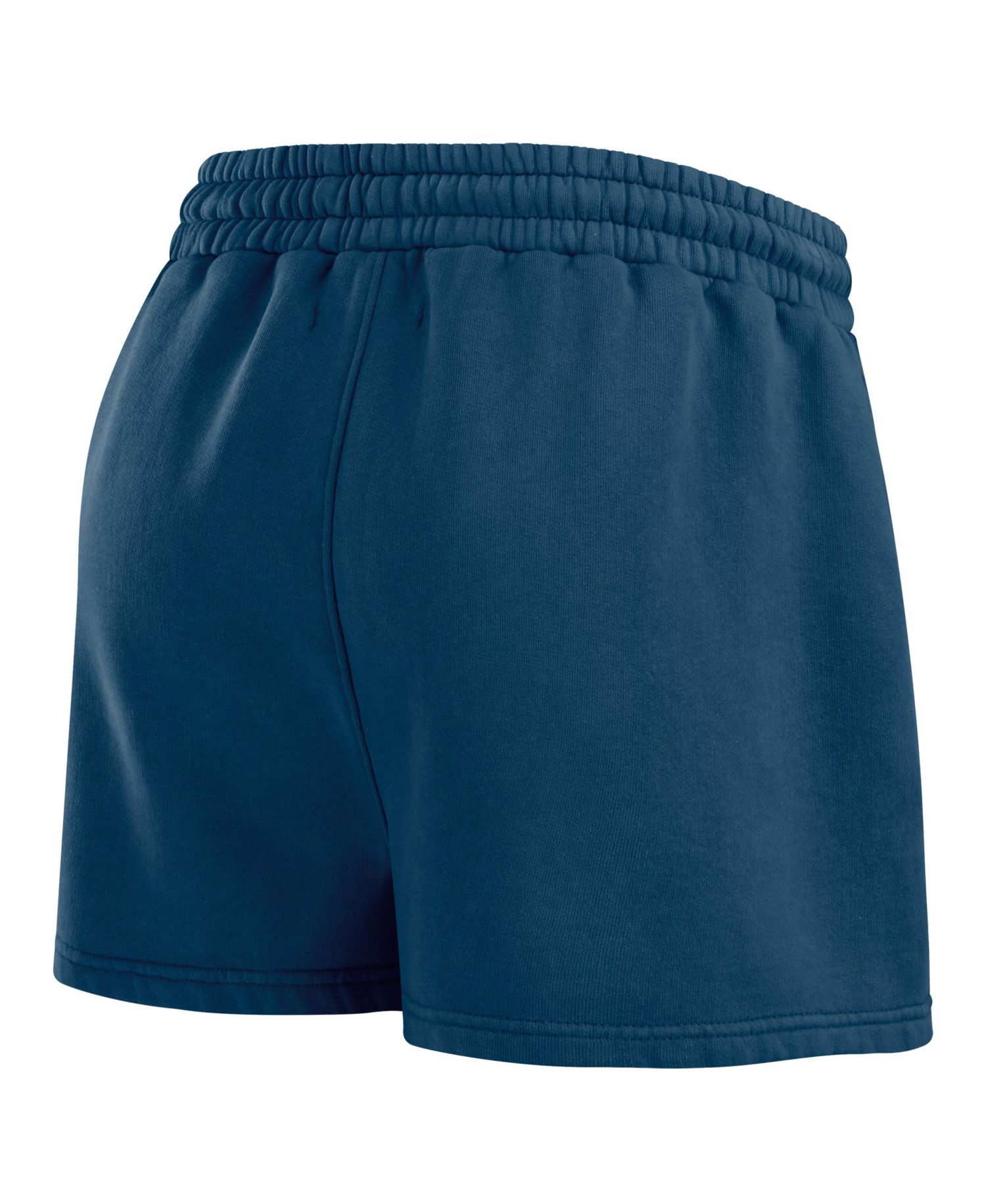 Women's Navy Atlanta Braves Washed Fleece Sweatshirt Shorts Lounge Set