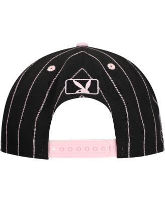 Men's Black Playboy Logo Adjustable Hat