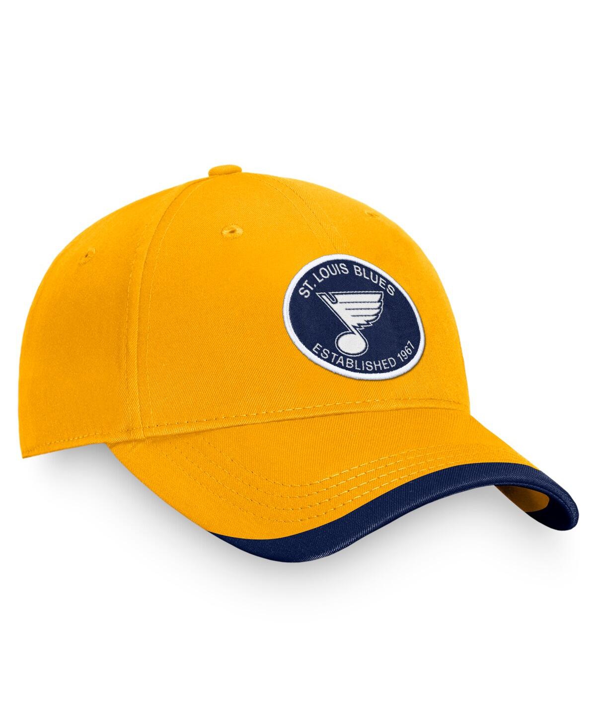 Fanatics Men's Gold St. Louis Blues Fundamental Adjustable Hat In Gold
