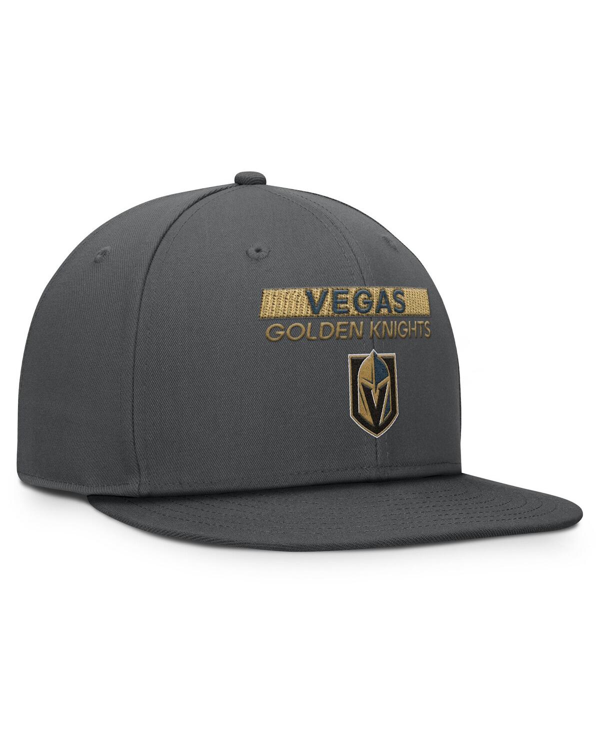 Fanatics Men's Gray Vegas Golden Knights Authentic Pro Prime Snapback Hat In Gray