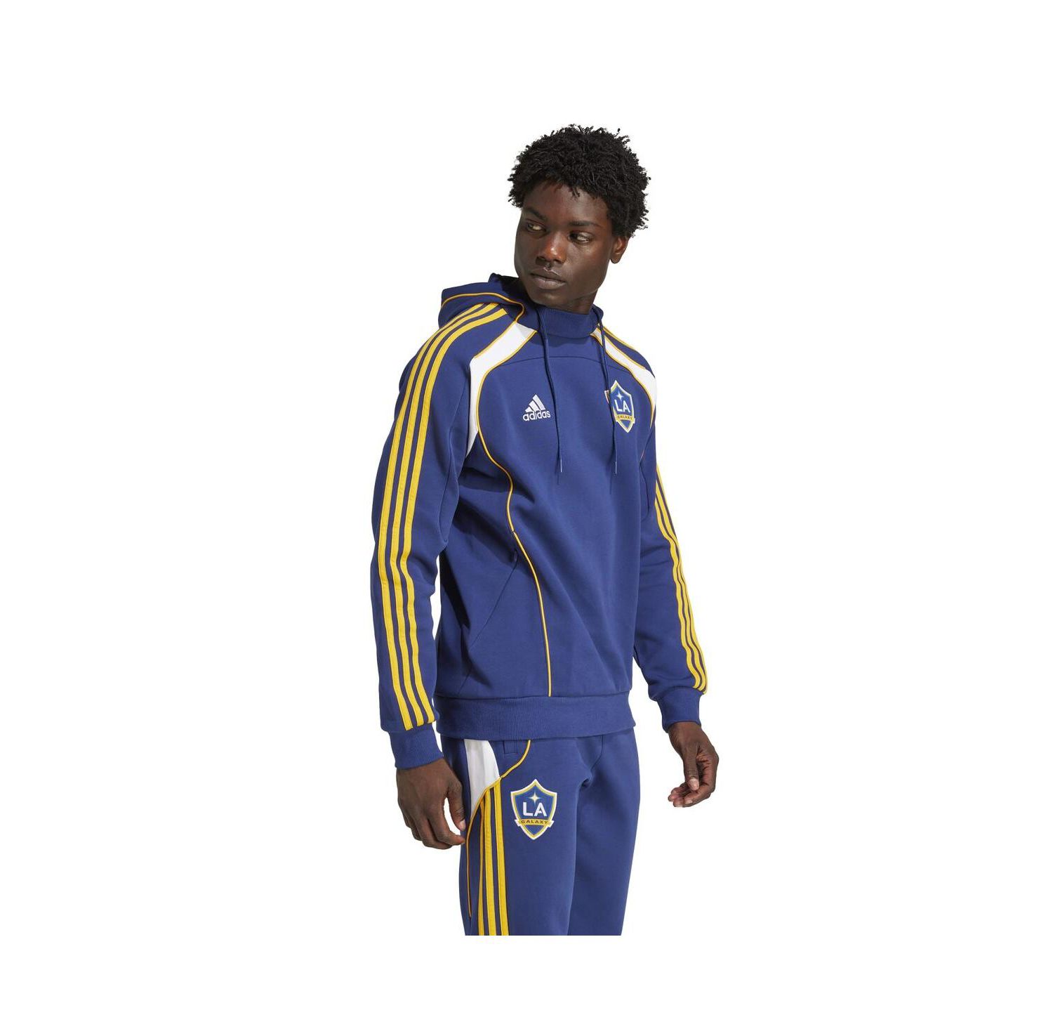 Men's Navy LA Galaxy 2025 Travel Pullover Hoodie