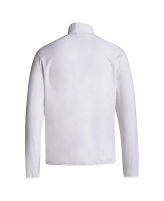 Men's White Washington Huskies 2024 Coaches Sideline Half-Zip Jacket