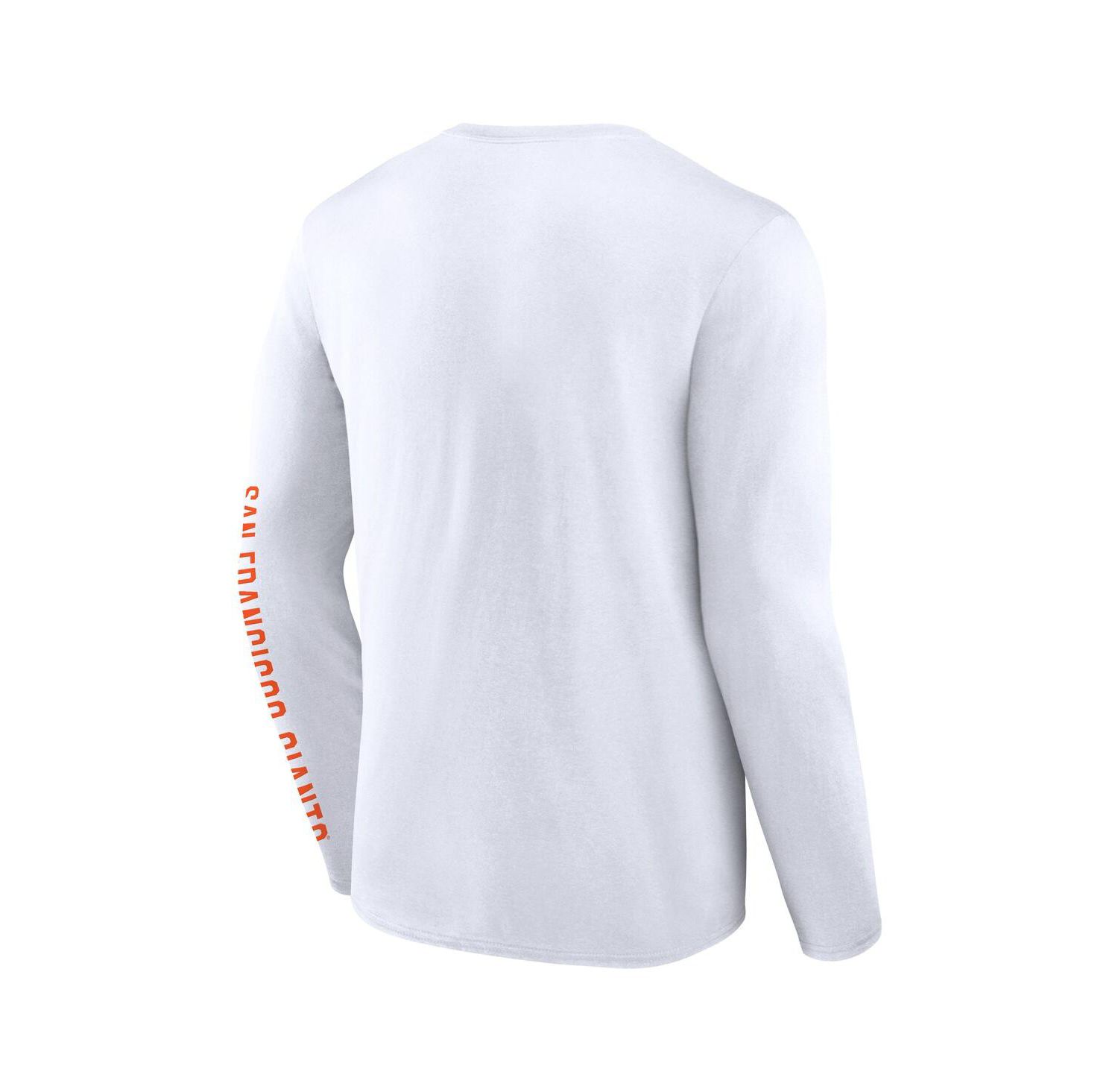 Men's White San Francisco Giants Press Box Long Sleeve T-Shirt