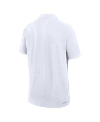 Men's White Michigan Wolverines 2024 Sideline Woven Performance Polo