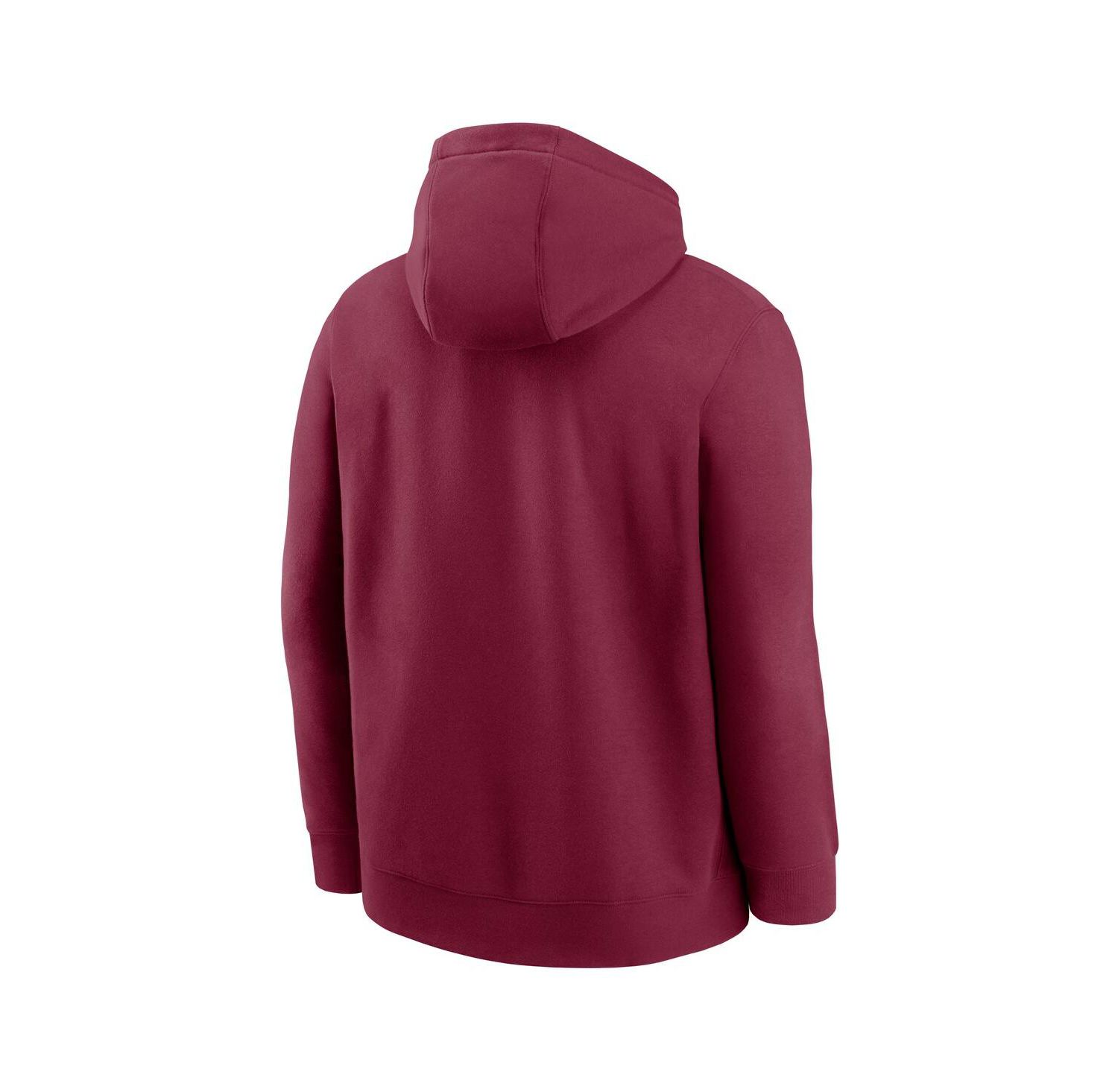 Men's Garnet Florida State Seminoles Basketball Icon Club Fleece Pullover Hoodie