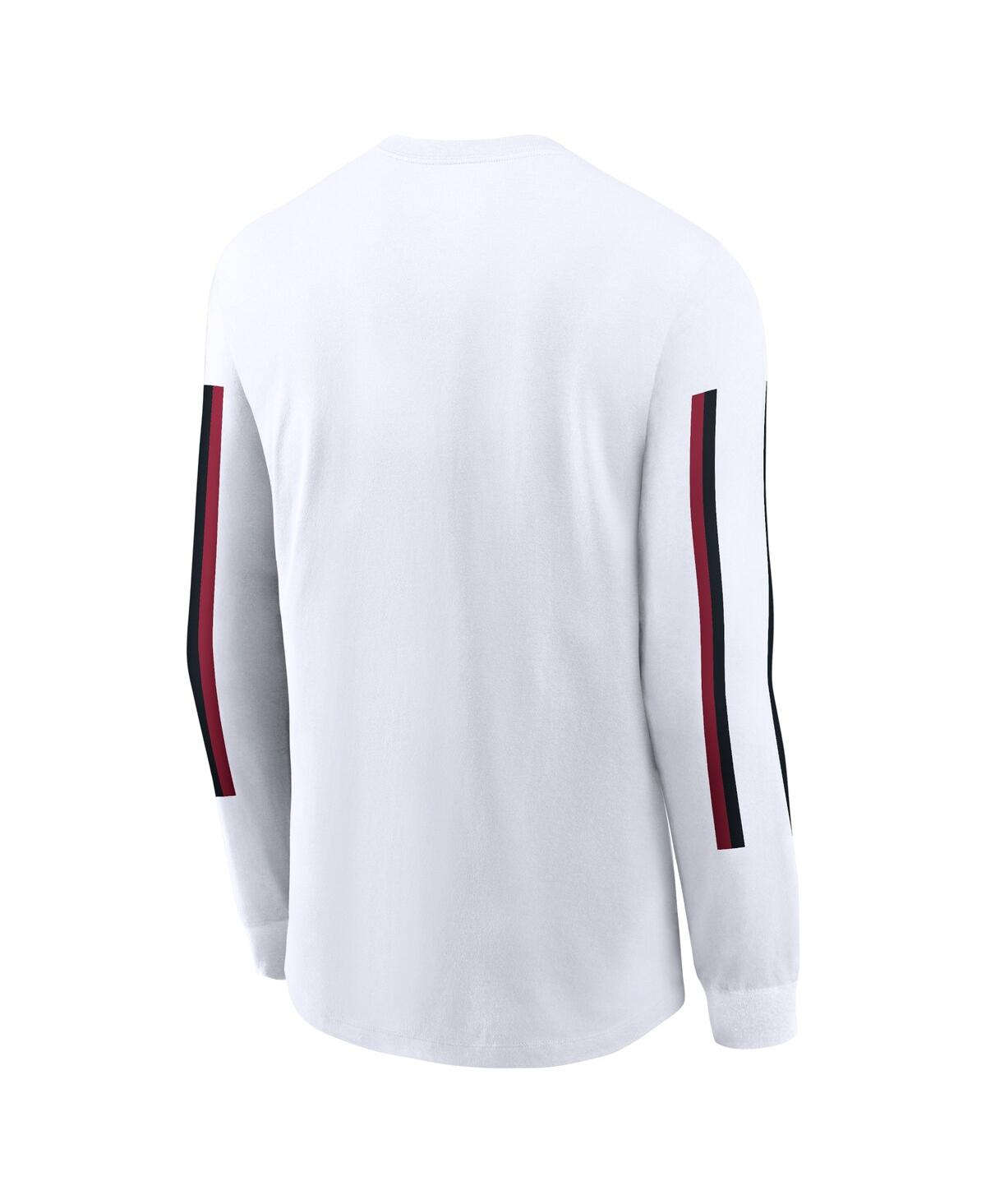 Nike Men's White Stanford Cardinal Local Spirit Slogan Long Sleeve T-shirt In White
