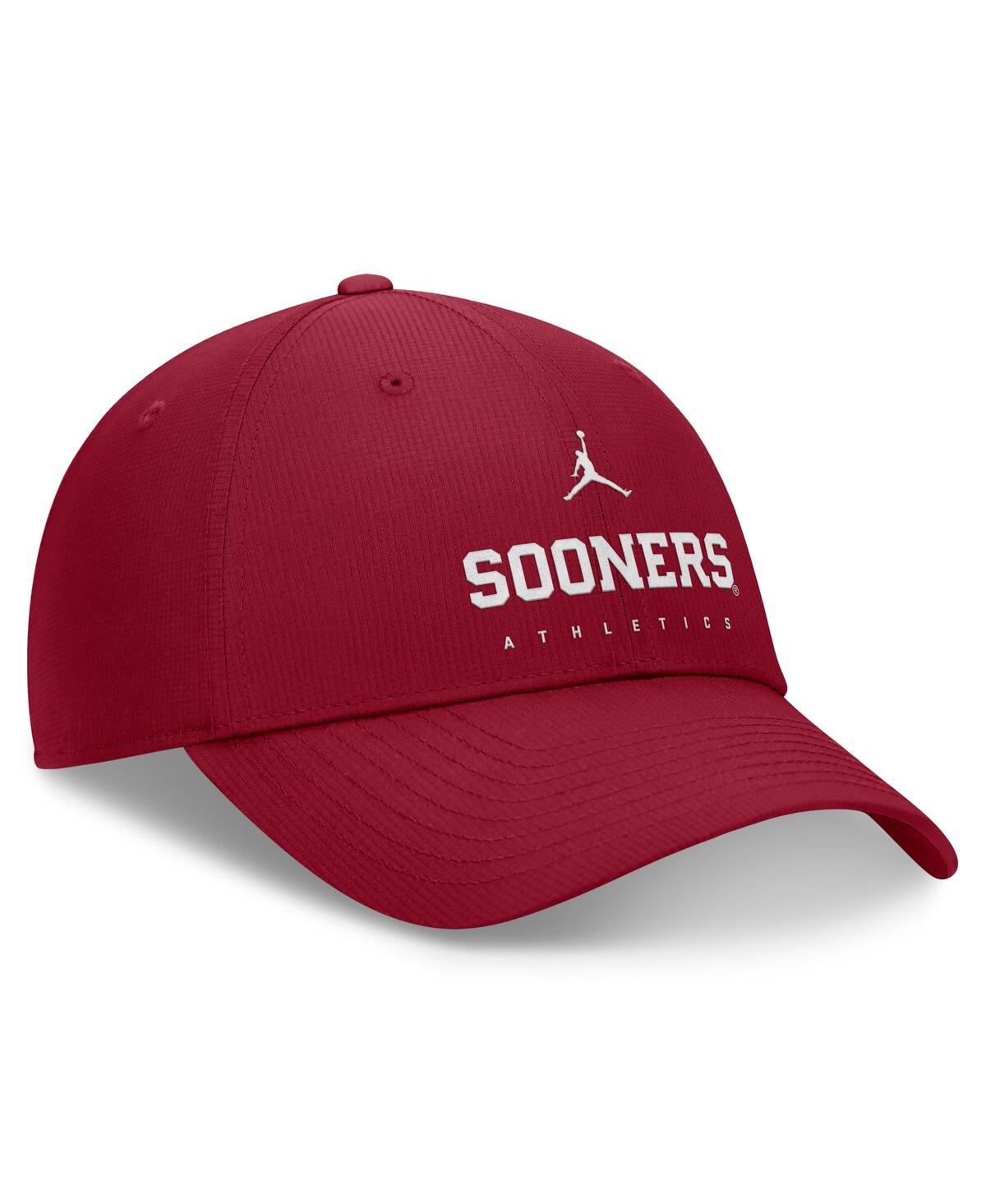 JORDAN MEN'S CRIMSON OKLAHOMA SOONERS 2024/25 ON-FIELD CLUB PERFORMANCE ADJUSTABLE HAT 