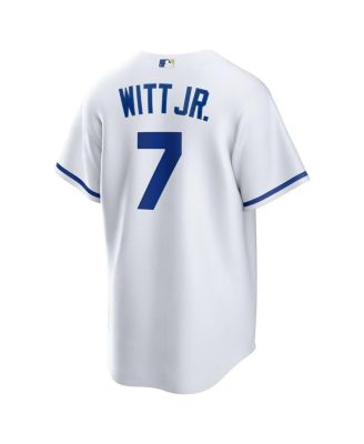 Men's Bobby Witt Jr. White Kansas City Royals Home Replica Player Jersey