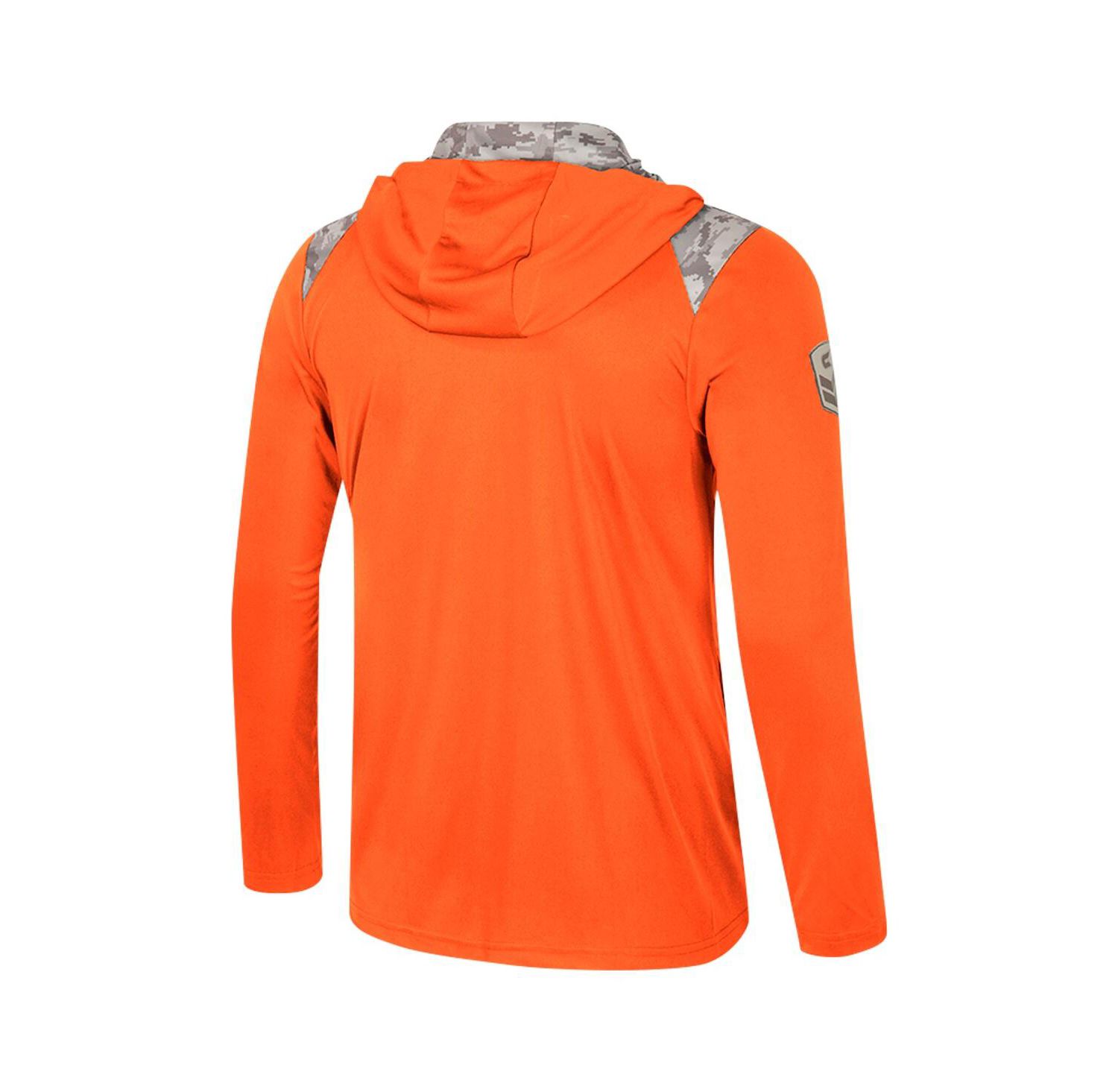 Men's Orange Oklahoma State Cowboys OHT Military Appreciation Quarter-Zip Hoodie Jacket