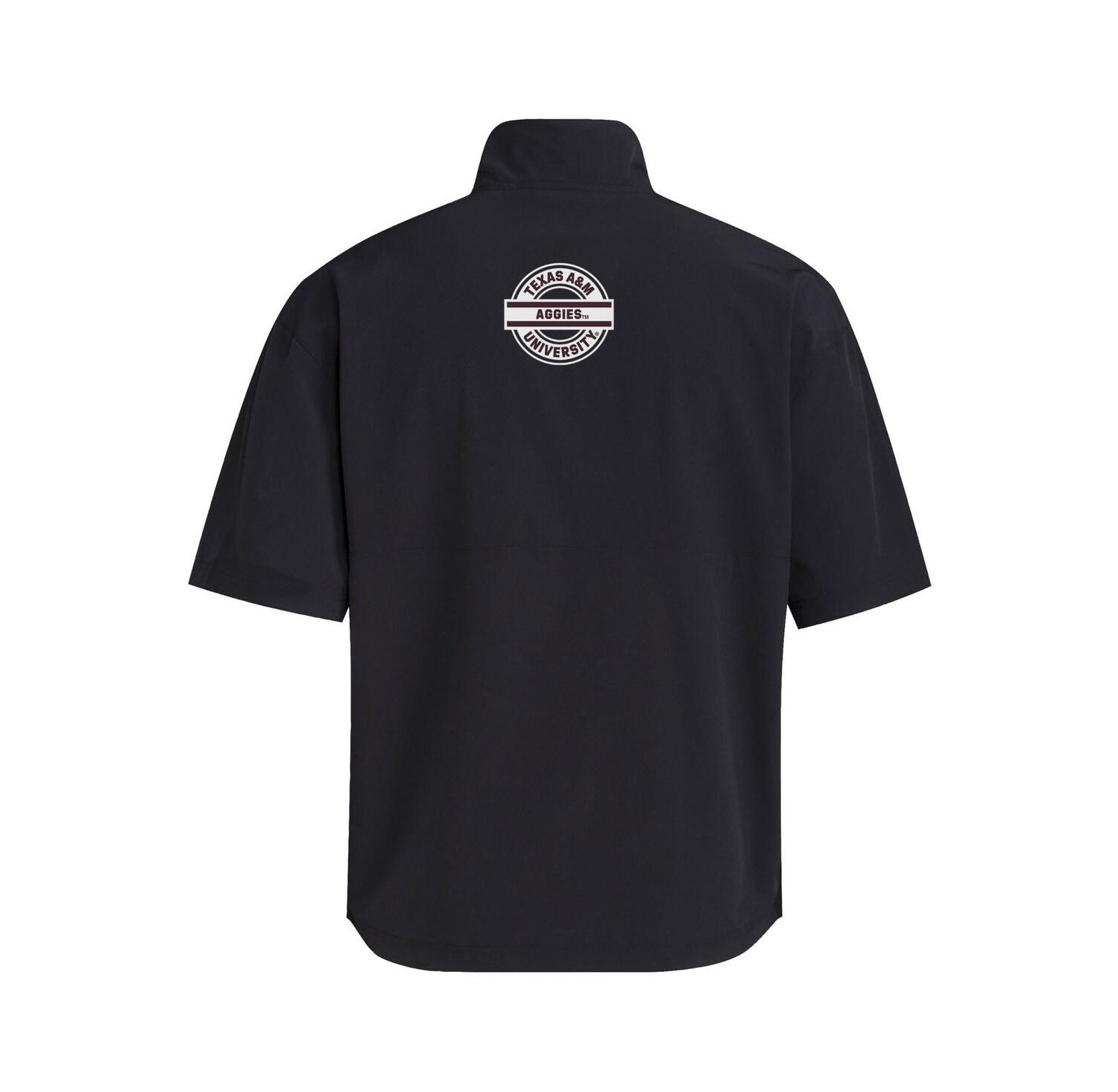 Men's Black Texas A&M Aggies 2024 Half-Zip Short Sleeve Training Jacket