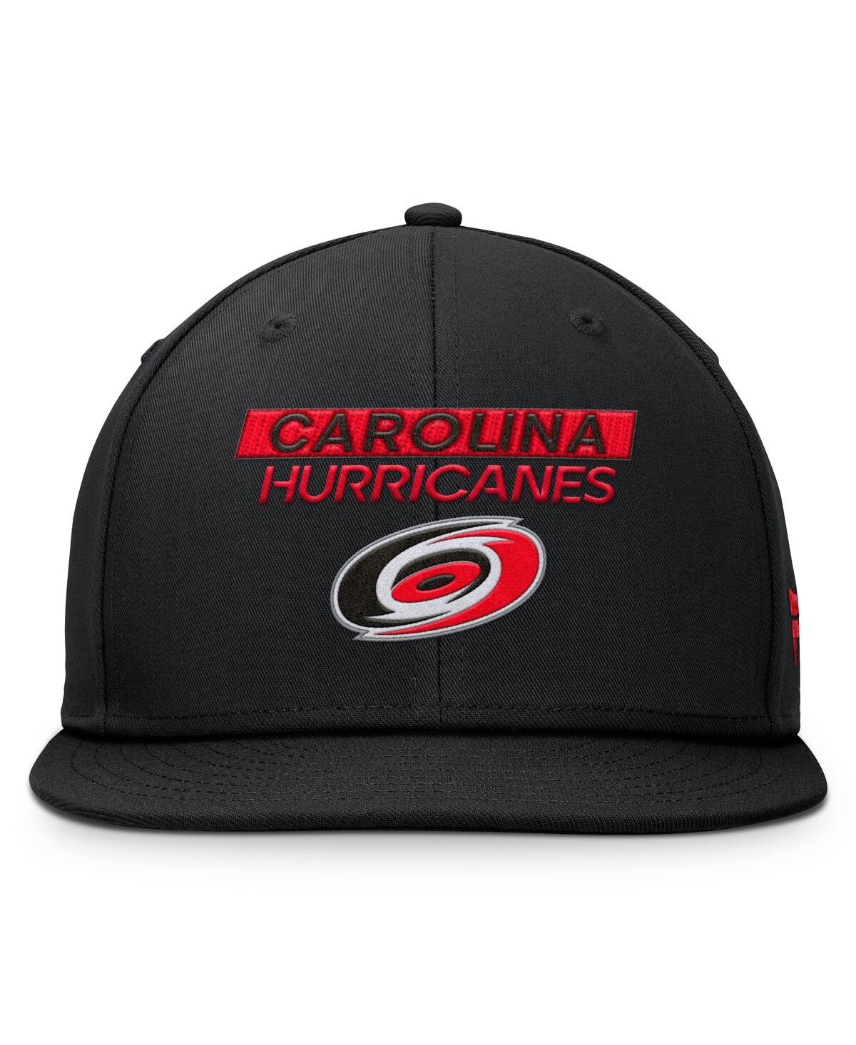Fanatics Men's Black Carolina Hurricanes Authentic Pro Prime Snapback Hat In Black