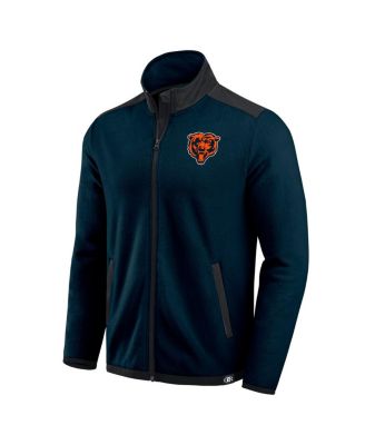 Darius Rucker Collection by Men's Navy Chicago Bears Color Block Polar Fleece Full-Zip Jacket