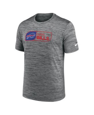 Men's Charcoal Buffalo Bills Big Tall Velocity Jock Tag Performance T-Shirt