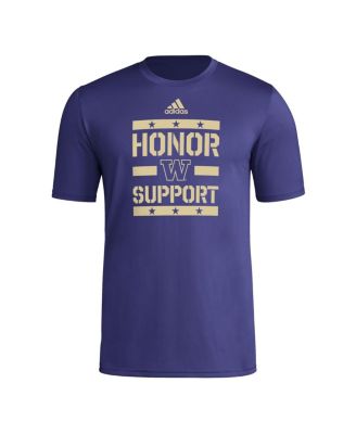 Men's Purple Washington Huskies Honor Support Pre-Game T-Shirt
