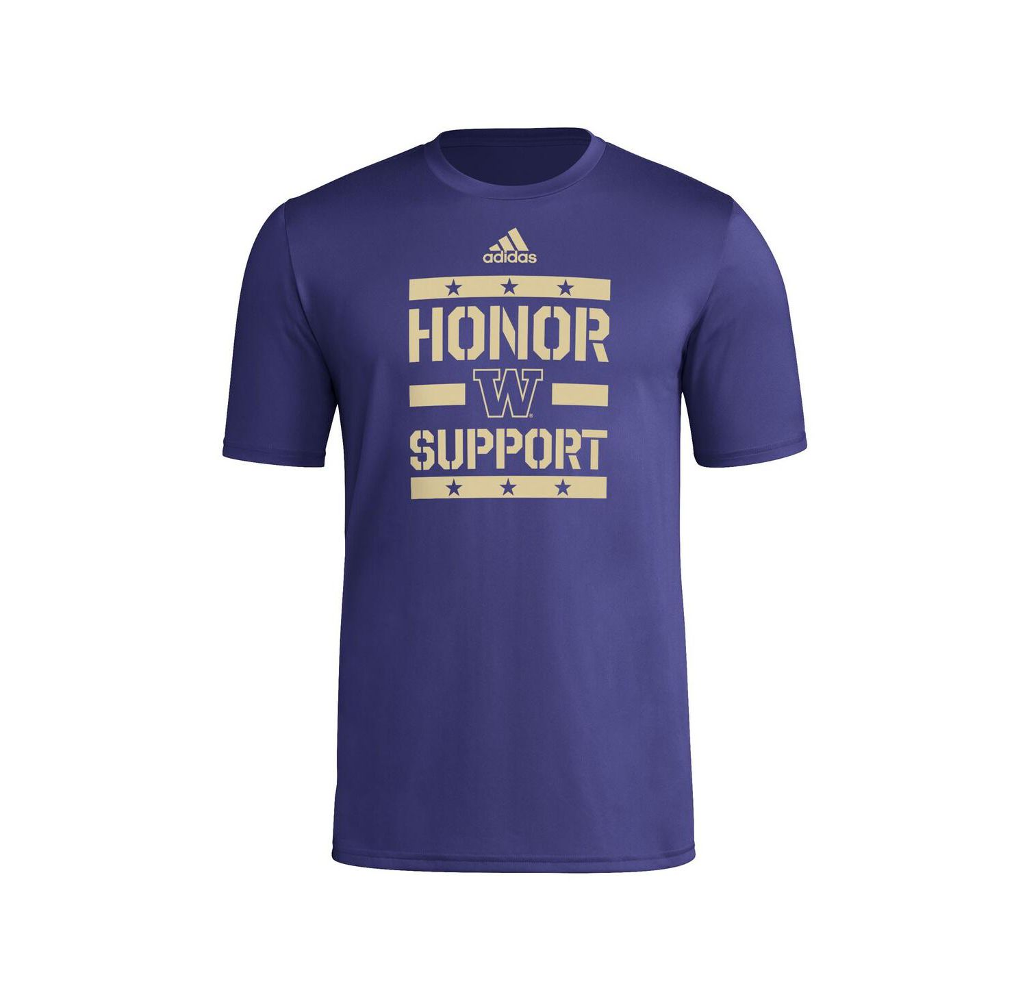 Men's Purple Washington Huskies Honor Support Pre-Game T-Shirt