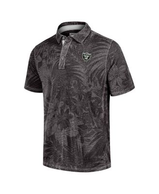 Men's Black Las Vegas Raiders Sport Santiago Paradise Polo Shirt
