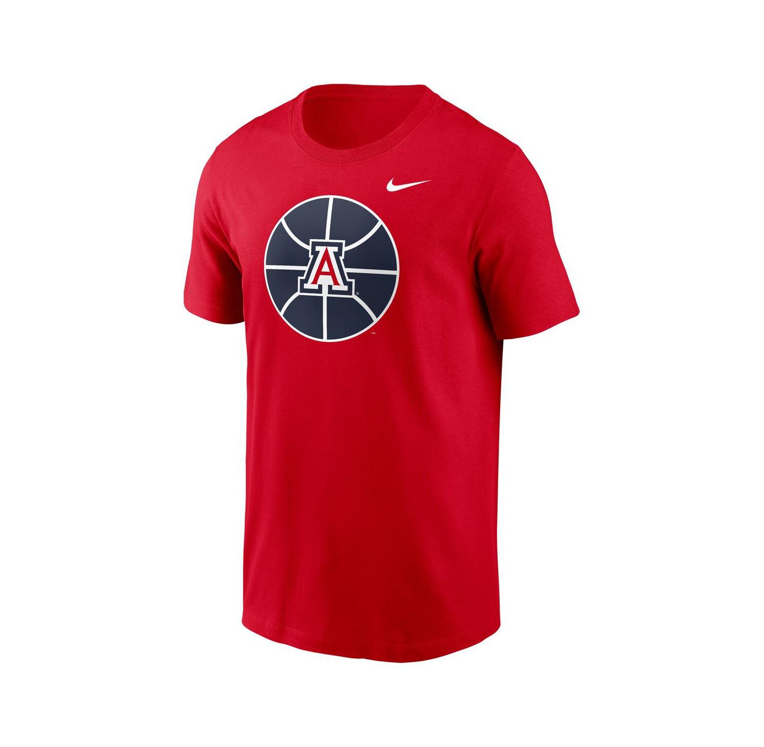 Men's Red Arizona Wildcats Basketball Logo T-Shirt
