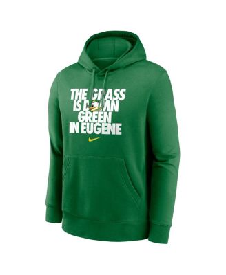Men's Green Oregon Ducks Grass Is Green Club Fleece Pullover Hoodie