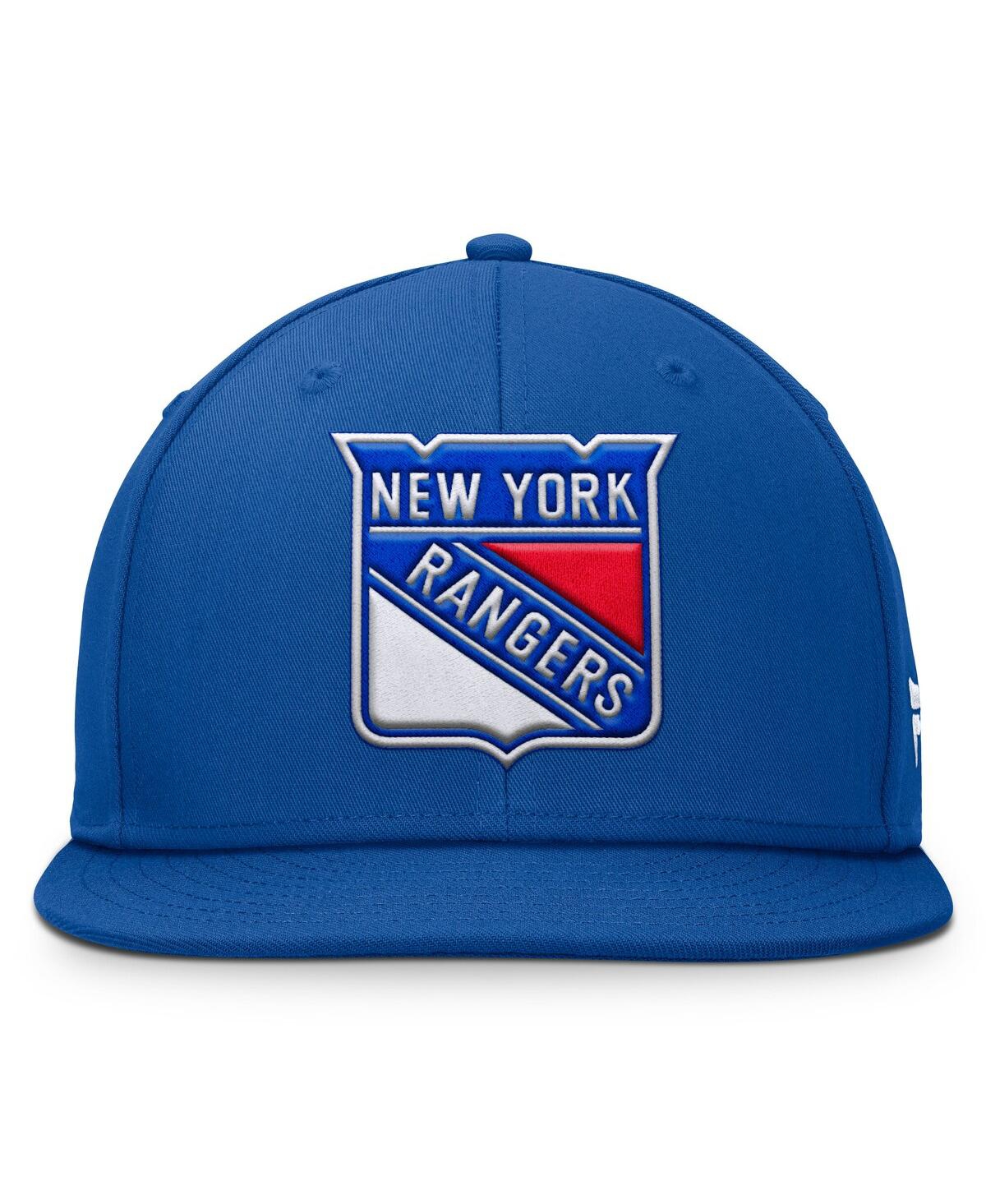 Fanatics Men's Royal New York Rangers Core Primary Logo Snapback Hat In Royal