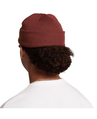 Men's Burgundy Swoosh Terra Cuffed Knit Hat