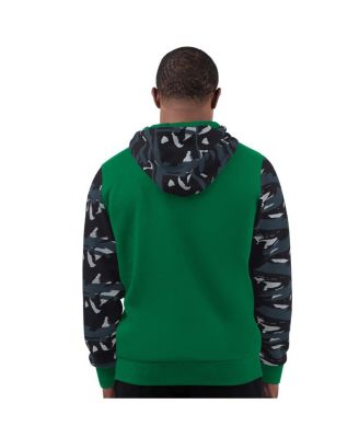 Men's Kelly Green Philadelphia Eagles Thursday Night Gridiron Vintage Logo Full-Zip Hoodie