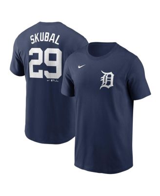 Nike - Men's Tarik Skubal Navy Detroit Tigers Fuse Name Number T-Shirt