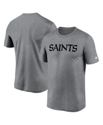 Nike - Men's Heather Gray New Orleans Saints Legend Wordmark T-Shirt