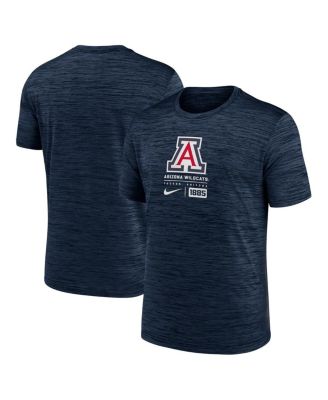 Nike - Men's Navy Arizona Wildcats Campus Center Block Velocity Performance T-Shirt