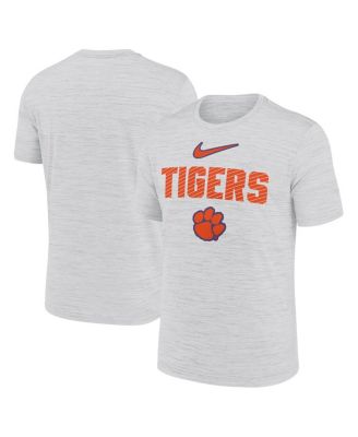 Nike - Men's White Clemson Tigers Campus Slant Velocity Performance T-Shirt
