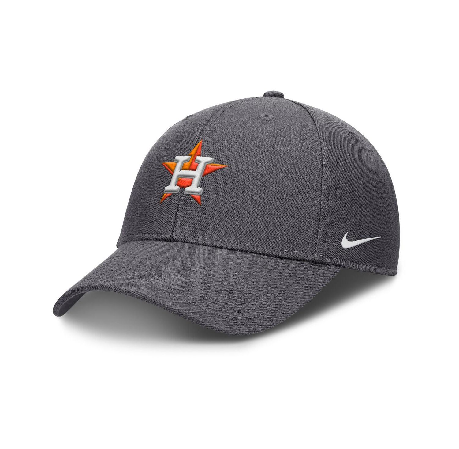 Men's Gray Houston Astros Club Performance Adjustable Hat