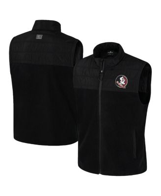 Colosseum - Men's Black Florida State Seminoles Block The Sun Full-Zip Vest