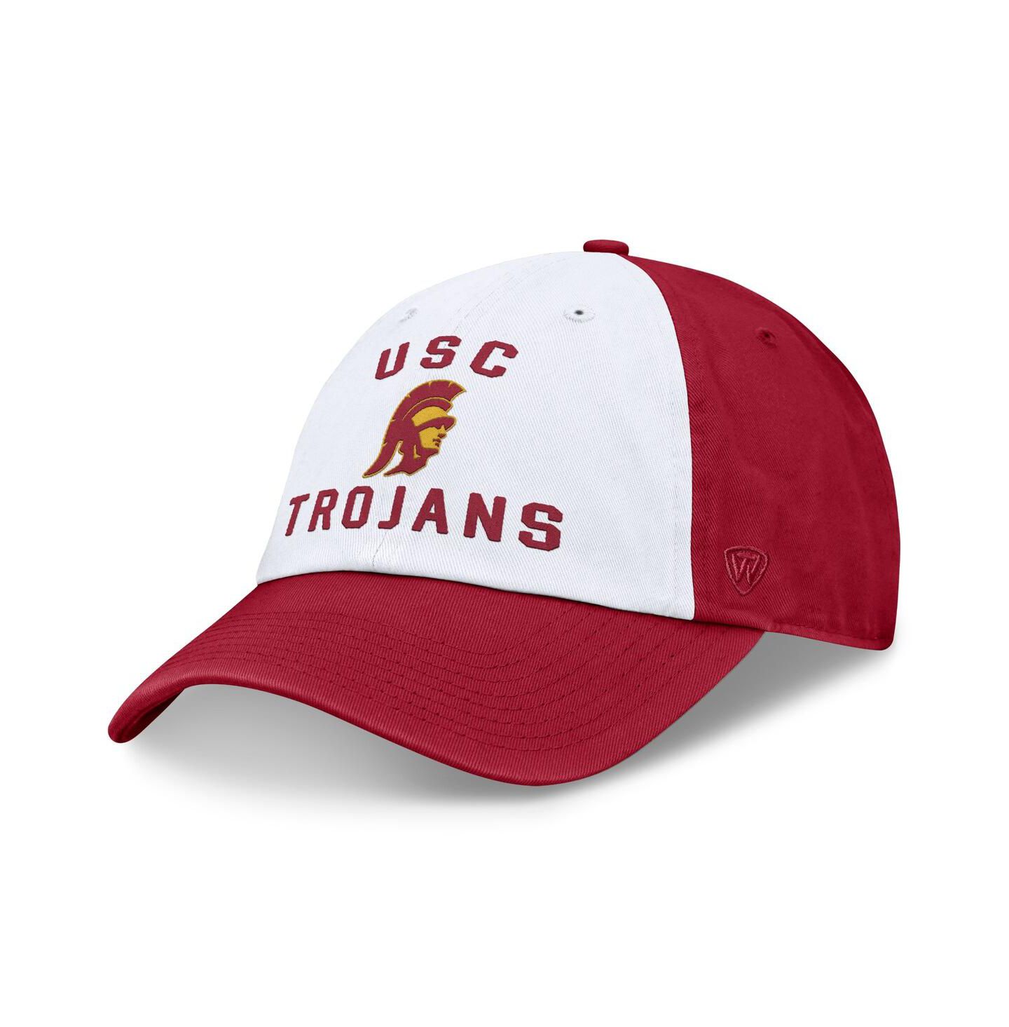 Мужская кепка Top of the World White/Cardinal USC Trojans Heritage Weston Adjustable Hat — фото 1